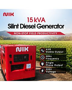 NIK 12/15KVA Silent Diesel Generator